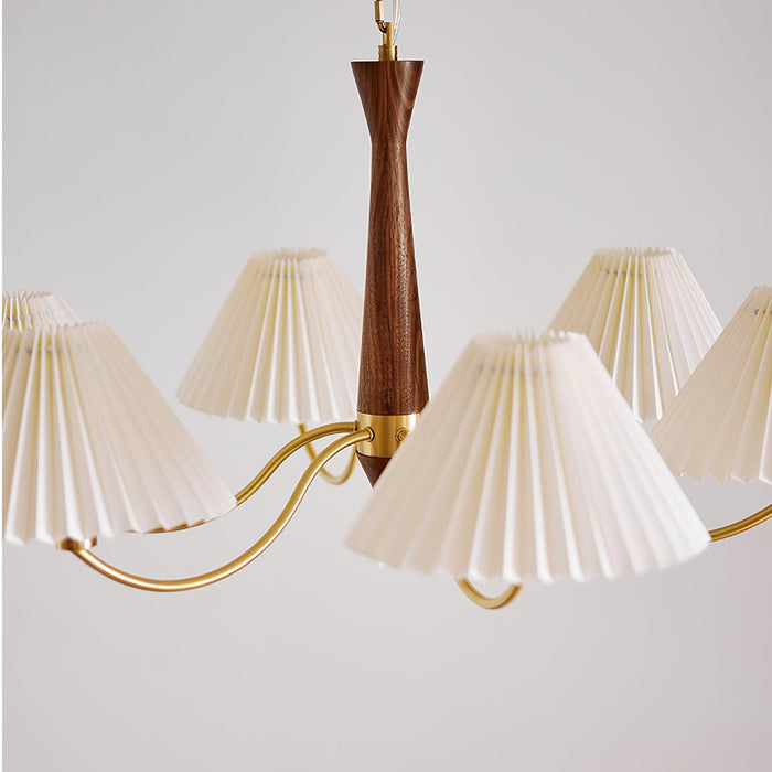 Pleated Chandelier.