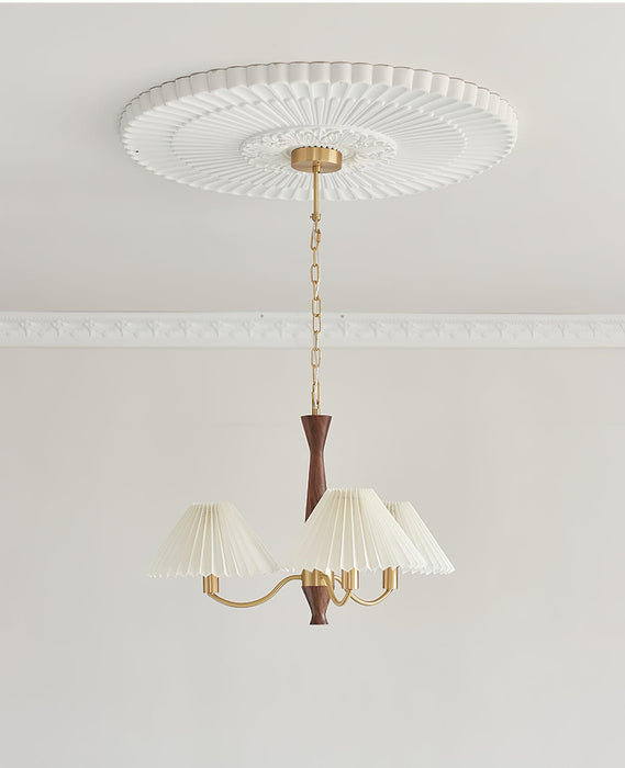 Pleated Chandelier.