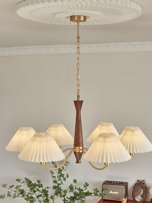 Pleated Chandelier.