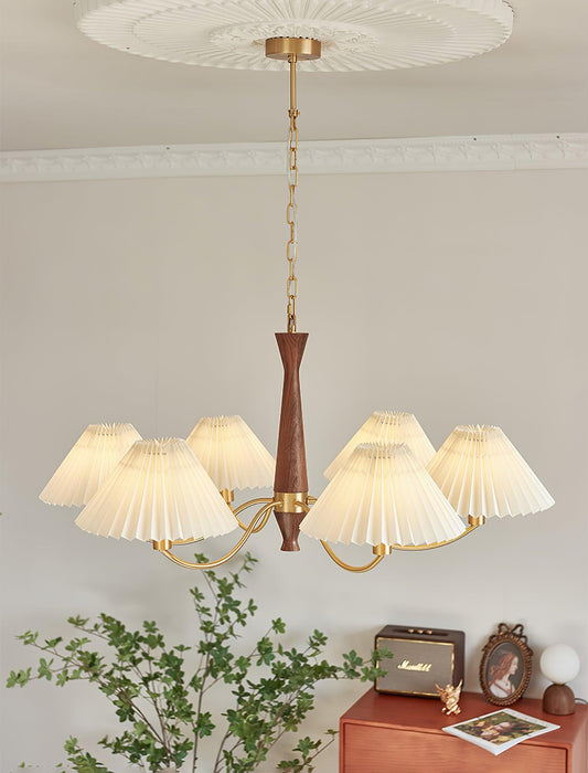 Pleated Chandelier.