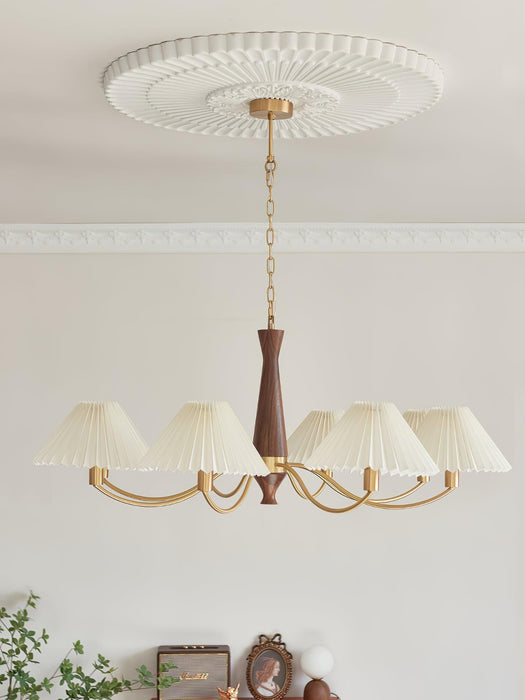 Pleated Chandelier.