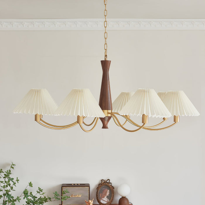 Pleated Chandelier.