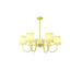 Pleated Fabric Matcha Chandelier - Vakkerlight