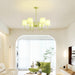 Pleated Fabric Matcha Chandelier - DWHOME