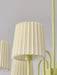 Pleated Fabric Matcha Chandelier - Vakkerlight