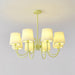 Pleated Fabric Matcha Chandelier - Vakkerlight