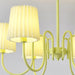 Pleated Fabric Matcha Chandelier - Vakkerlight