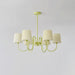 Pleated Fabric Matcha Chandelier - Vakkerlight