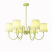 Pleated Fabric Matcha Chandelier - Vakkerlight