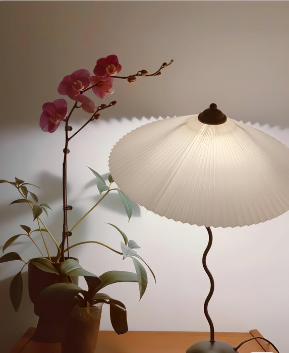 Pleated Hat Table Lamp - DWHOME