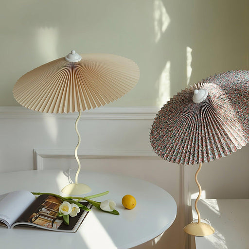 Pleated Hat Table Lamp-DWHOME