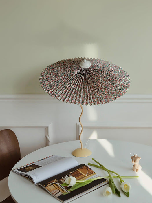 Pleated Hat Table Lamp.