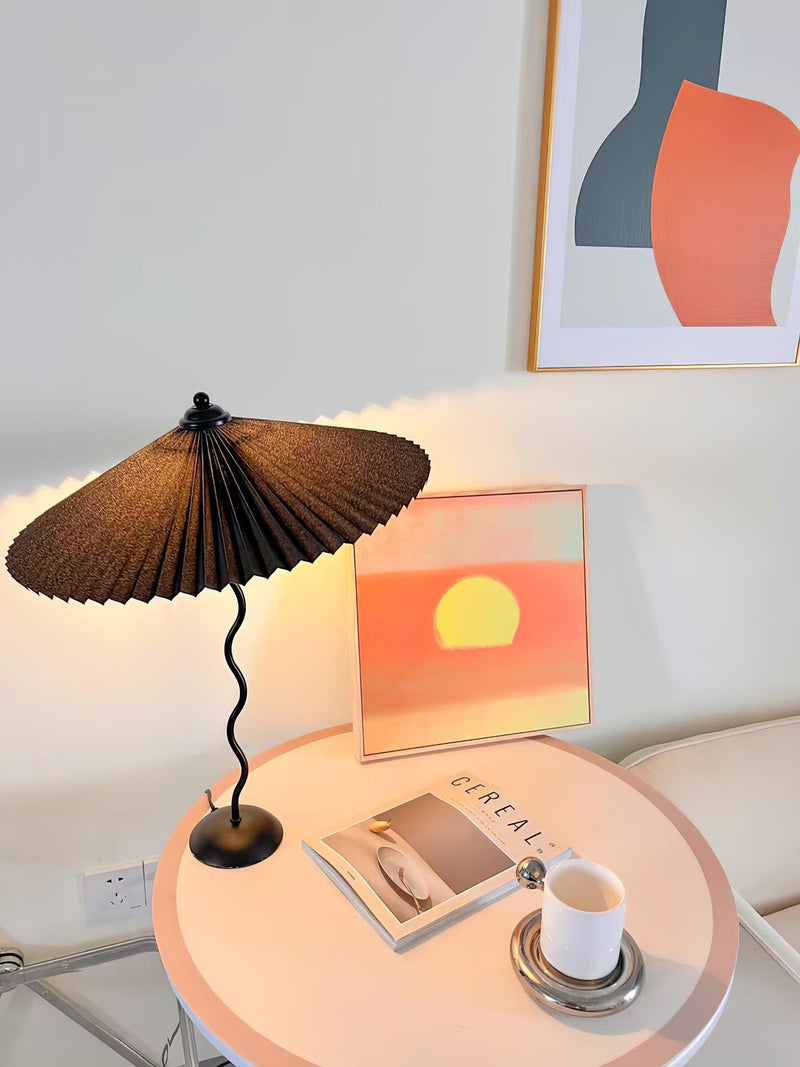 "Lampe de table plissée DWHOME"