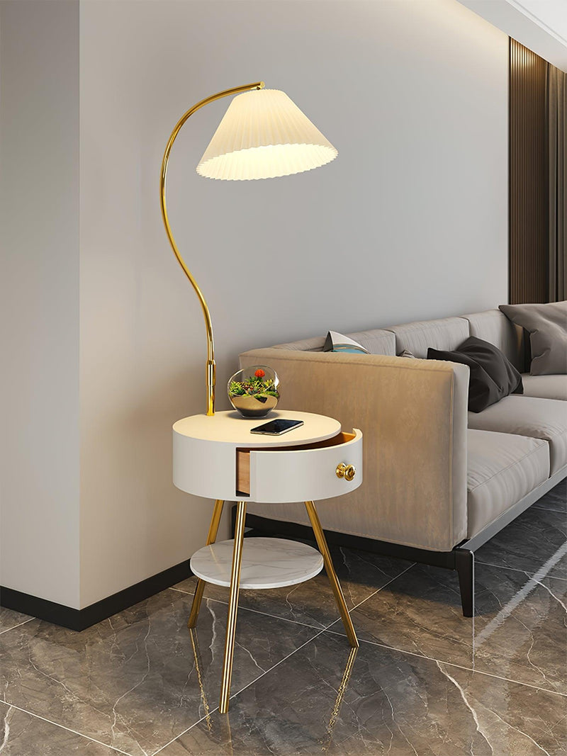Pleated Nightstand Floor Light-DWHOME