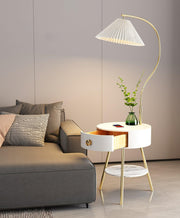 Pleated Nightstand Floor Light-DWHOME