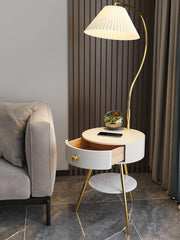 Pleated Nightstand Floor Light-DWHOME
