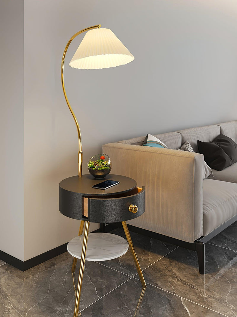 Pleated Nightstand Floor Light-DWHOME