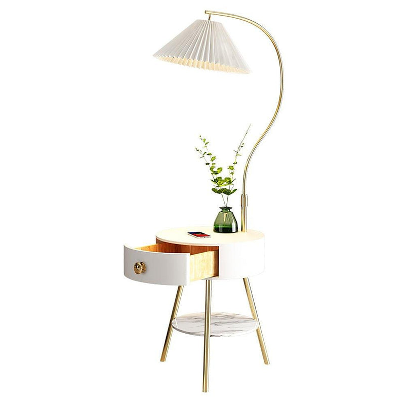 Pleated Nightstand Floor Light-DWHOME