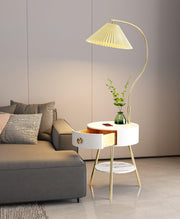 Pleated Nightstand Floor Light-DWHOME