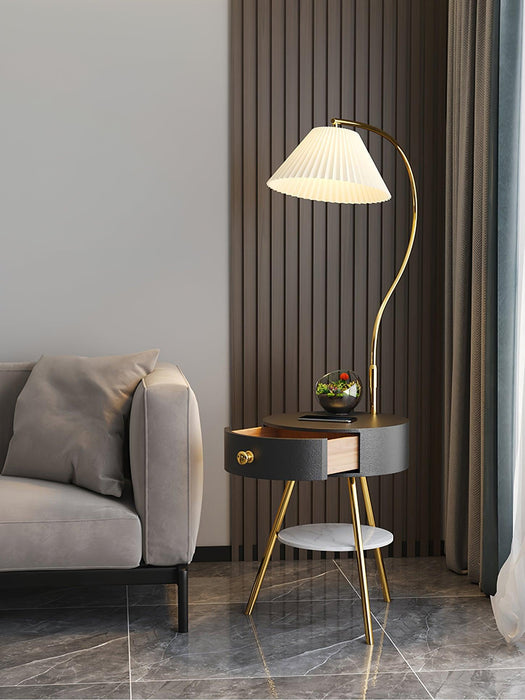 Pleated Nightstand Floor Light - DWHOME