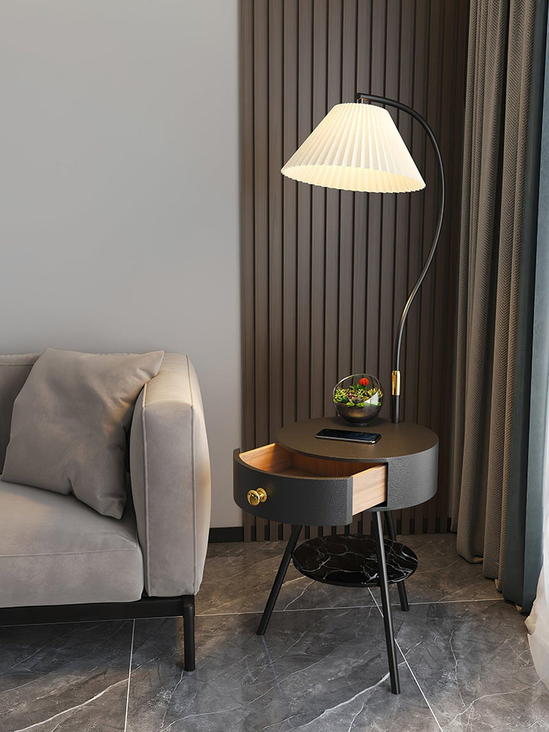 Pleated Nightstand Floor Light-DWHOME