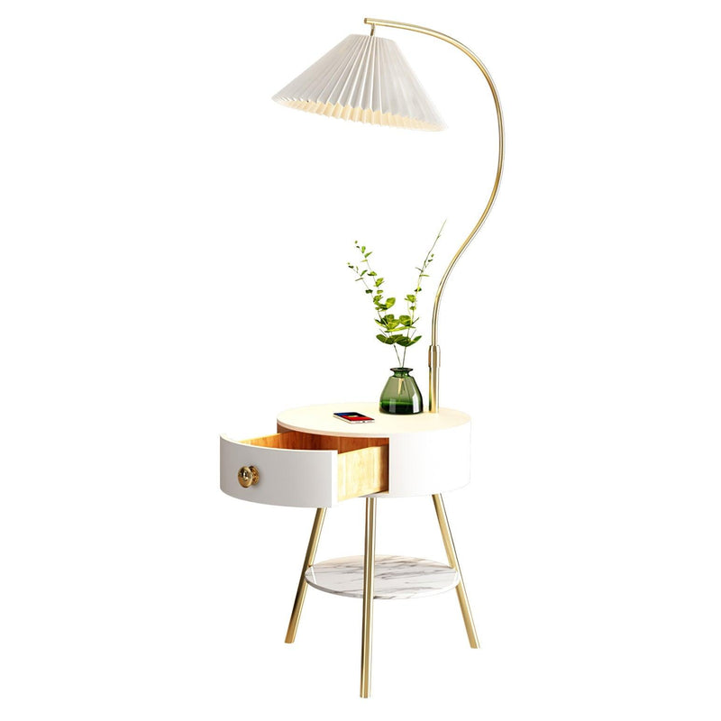 Pleated Nightstand Floor Light-DWHOME