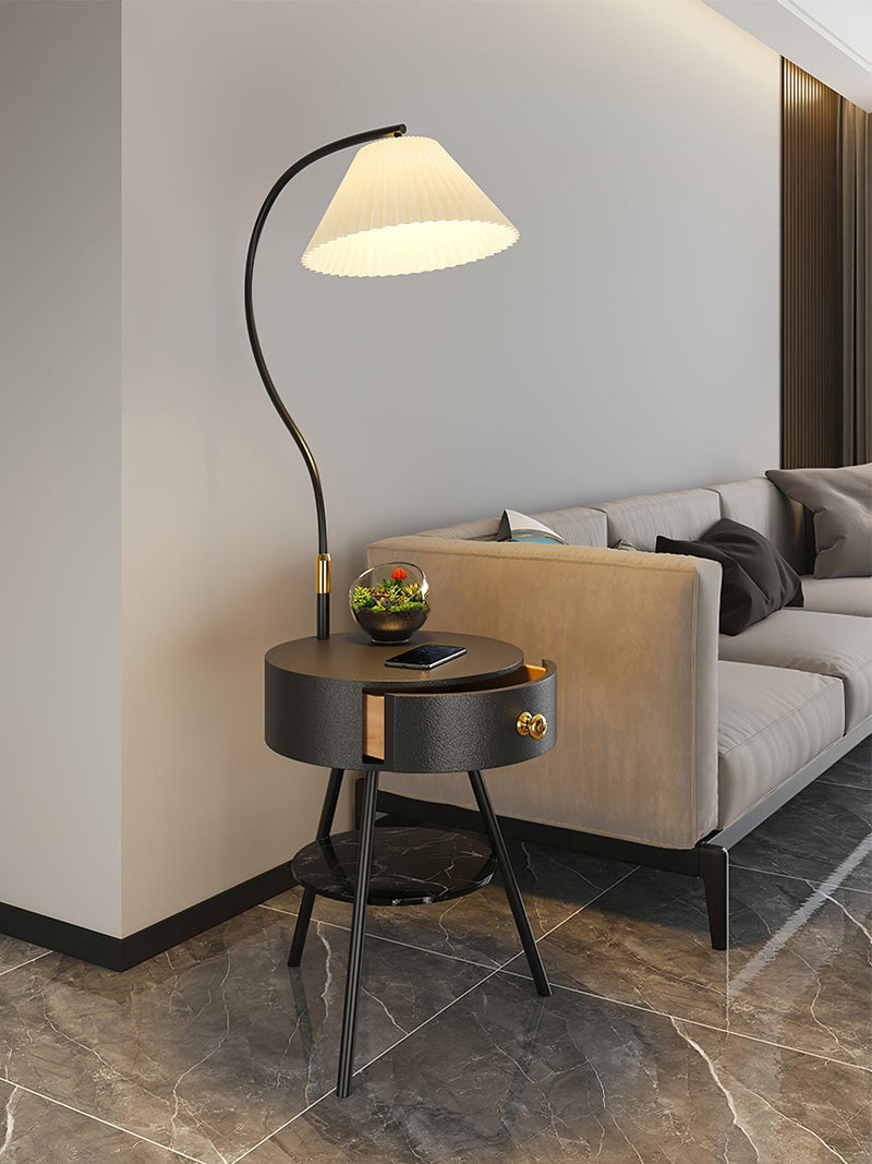 Pleated Nightstand Floor Light-DWHOME