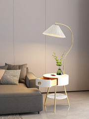 Pleated Nightstand Floor Light-DWHOME