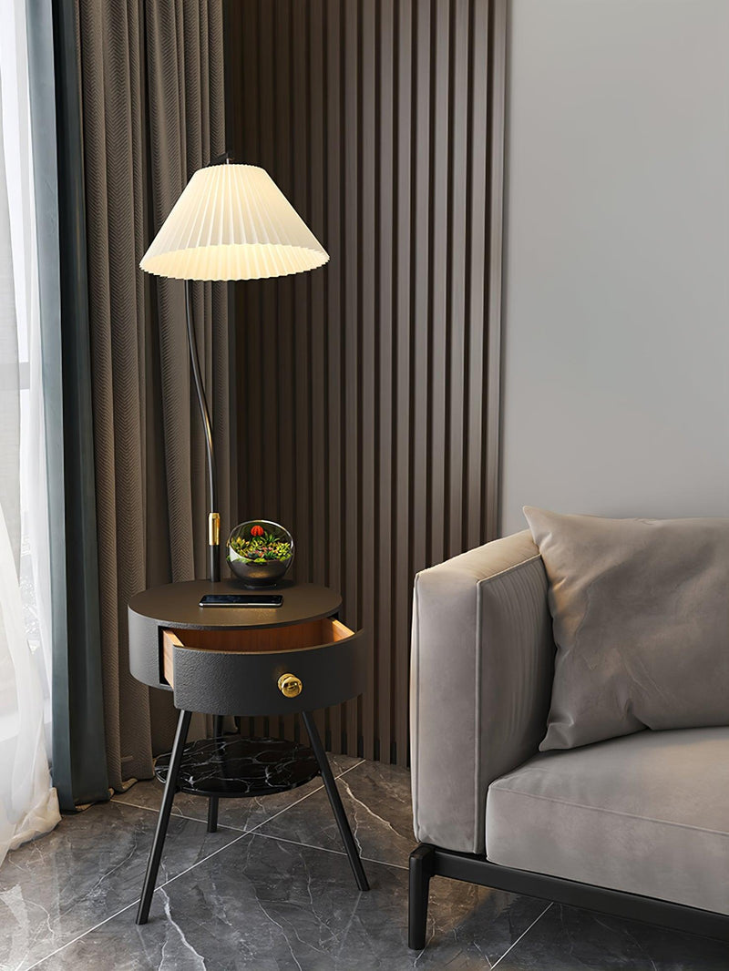 Pleated Nightstand Floor Light-DWHOME