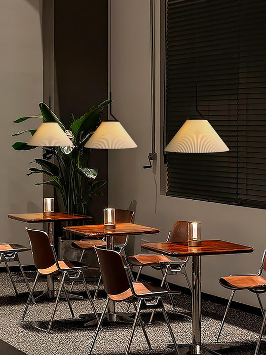 Pleated Skirt Pendant Light-DWHOME