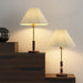 Pleated Walnut Table Lamp-DWHOME