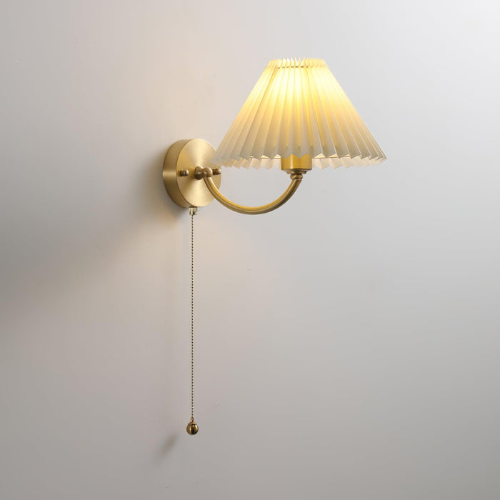 Pleated Wall Lamp.