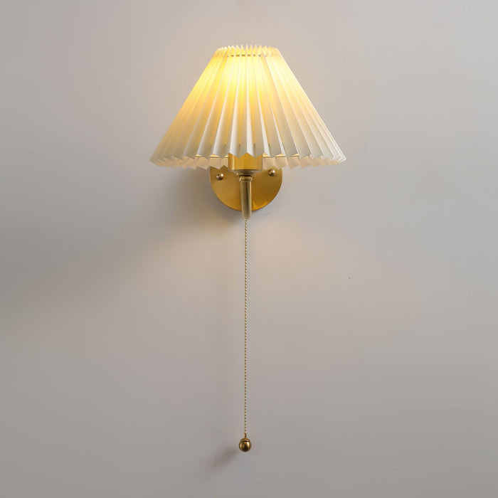 Pleated Wall Lamp.