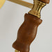 Pleated Walnut Wall Light-DWHOME