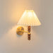 Pleated Walnut Wall Light-DWHOME