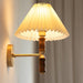 Pleated Walnut Wall Light - Vakkerlight