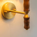 Pleated Walnut Wall Light-DWHOME