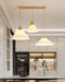 Pleated Wooden Pendant Light-DWHOME