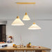 Pleated Wooden Pendant Light-DWHOME