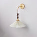 Pleated Wooden Wall Lamp.