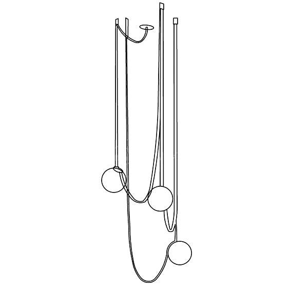 Multiple Belt Art Pendant Light-DWHOME