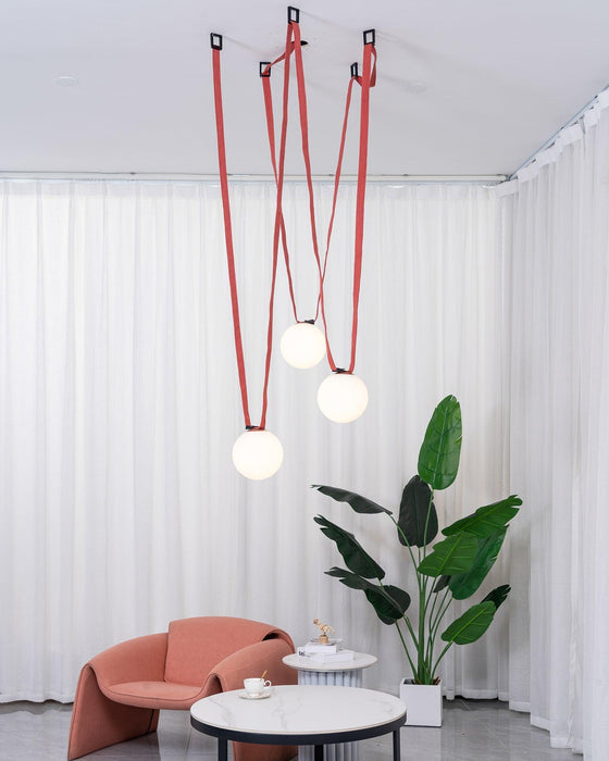 Multiple Belt Art Pendant Light-DWHOME