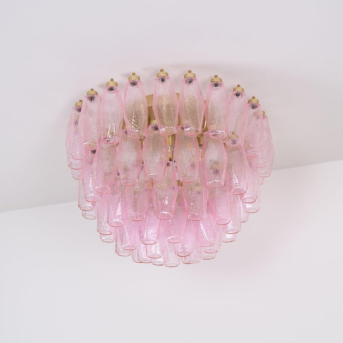 Poliedri Murano Pink Ceiling Light - DWHOME