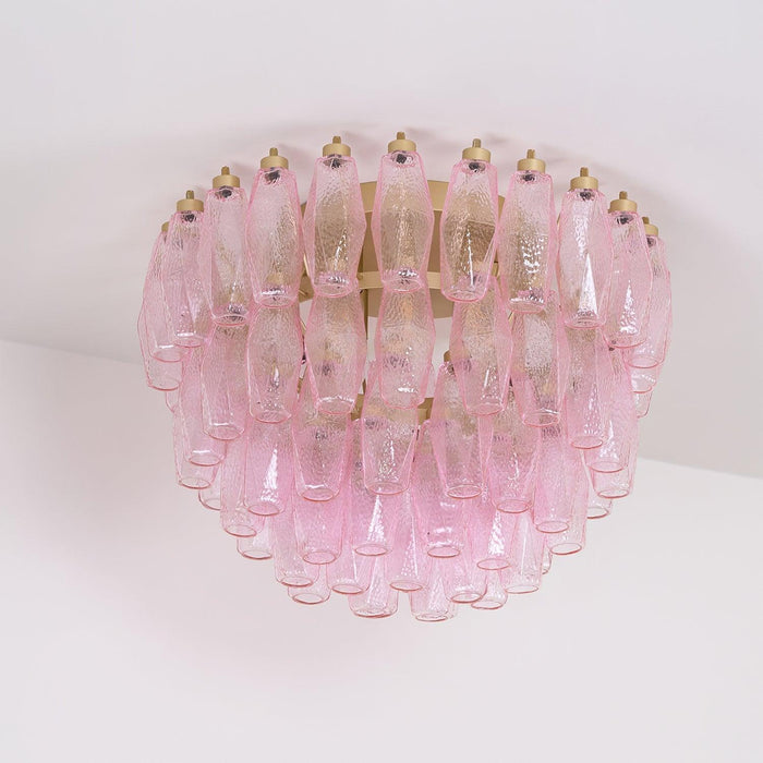 Poliedri Murano Pink Ceiling Light - DWHOME