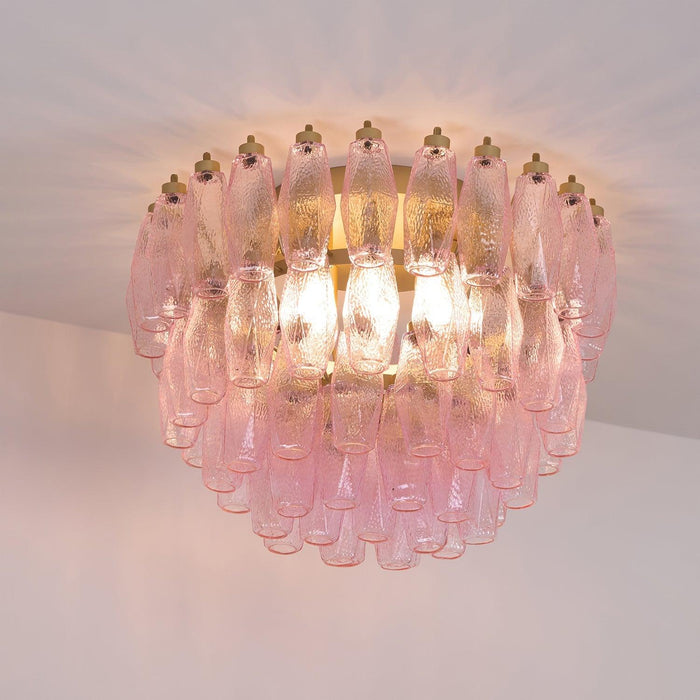 Poliedri Murano Pink Ceiling Light - DWHOME