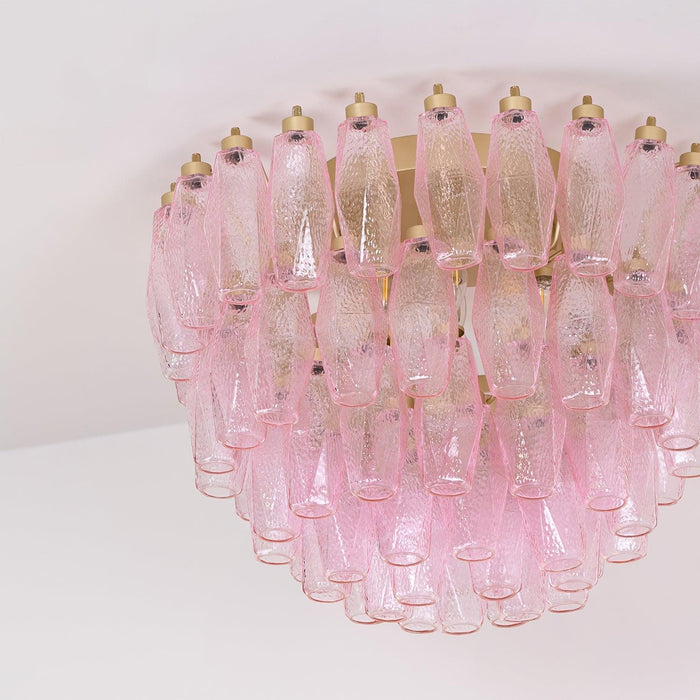 Poliedri Murano Pink Ceiling Light - DWHOME