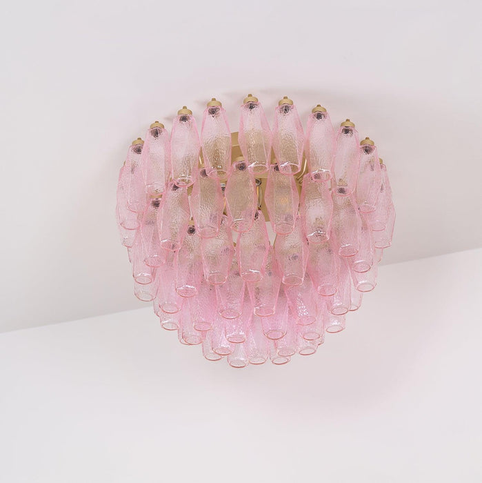 Poliedri Murano Pink Ceiling Light - DWHOME