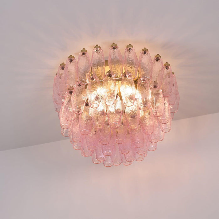 Poliedri Murano Pink Ceiling Light - DWHOME