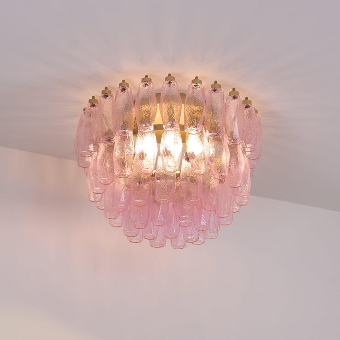 Poliedri Murano Pink Ceiling Light - DWHOME