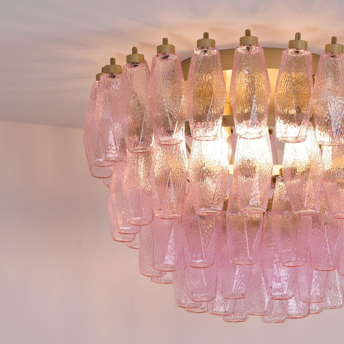 Poliedri Murano Pink Ceiling Light - DWHOME